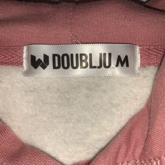 doublju pink and grey pullover sweatshirt - Picture 2 of 3